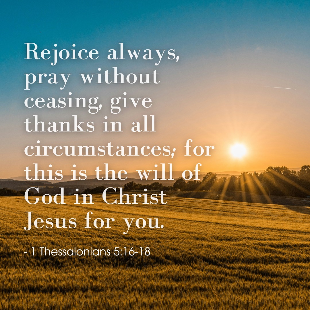 Thankfulness Thursday: We love this verse because it’s a reminder that joy, prayer, and gratitude can exist even in hard seasons. Which of these three is hardest for you to practice right now?