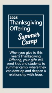 Do you want to make a difference in the lives of kids and students? Give to the Thanksgiving offering!