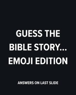 Guess the Bible Story 🎉 Emoji Edition! Can you get them all right?