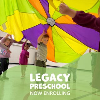 Legacy Preschool is a place to grow, play, and learn. Enrollment is now open for Fall 2026! Go to lcc.org/legacypreschool for more information.