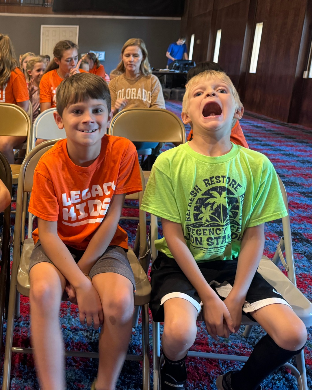 We're just a little exicted for Kids Camp next week!