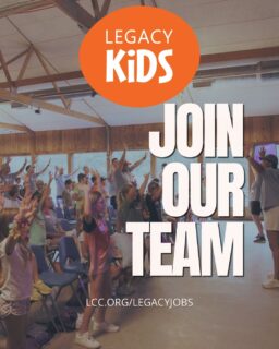 Is God calling you to lead the next generation to follow Jesus? Check out Legacy's job openings at lcc.org/legacyjobs!